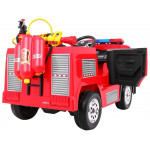 Elektrické autíčko - hasičské - červené